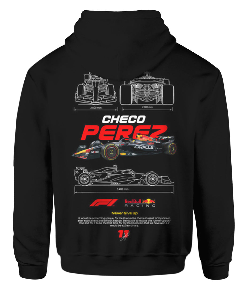 Checo Pérez Red Bull Racing – Torque Trends Premium Fleece Hoodie